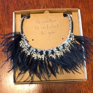 Chloe Isabel Celestial Feather Statement Necklace
